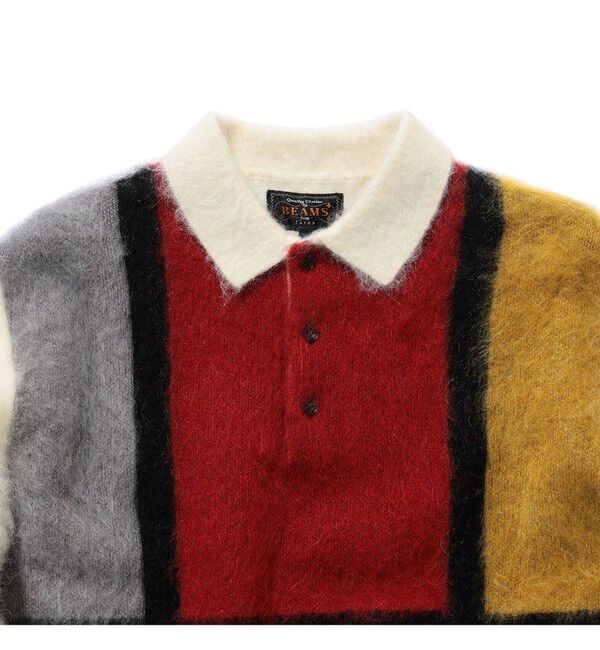 BEAMS PLUS「シャギー ニット ポロシャツ」|ポロシャツ|