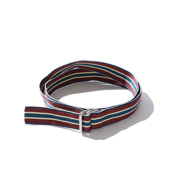 BEAMS PLUS「Grosgrain Tape Double Ring Belt」|ベルト|BROWN