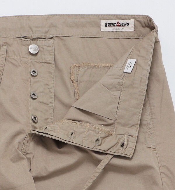 SHIPS「GROWN&SEWN: Drawstring Pant - Feather Twill」|チノ|