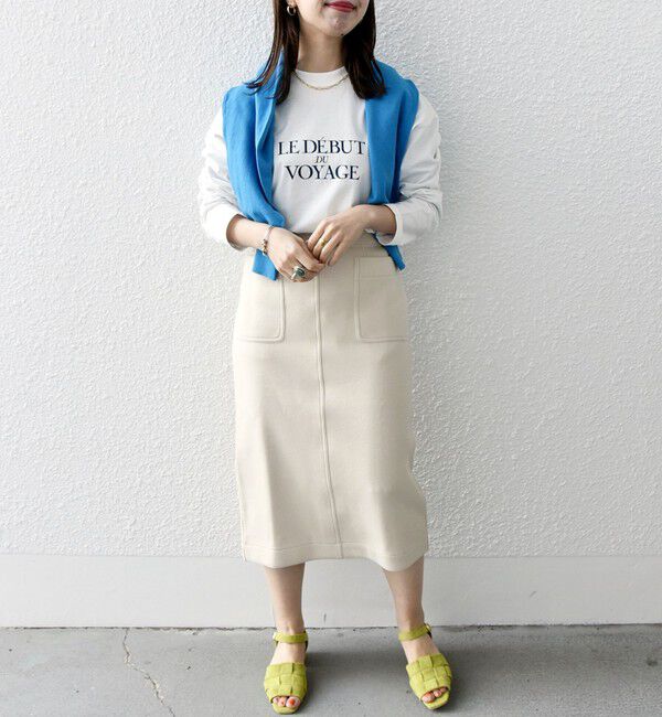 SHIPS any「SHIPS any:〈UVカット〉ジャージー ポケット タイト スカート」|スカート|