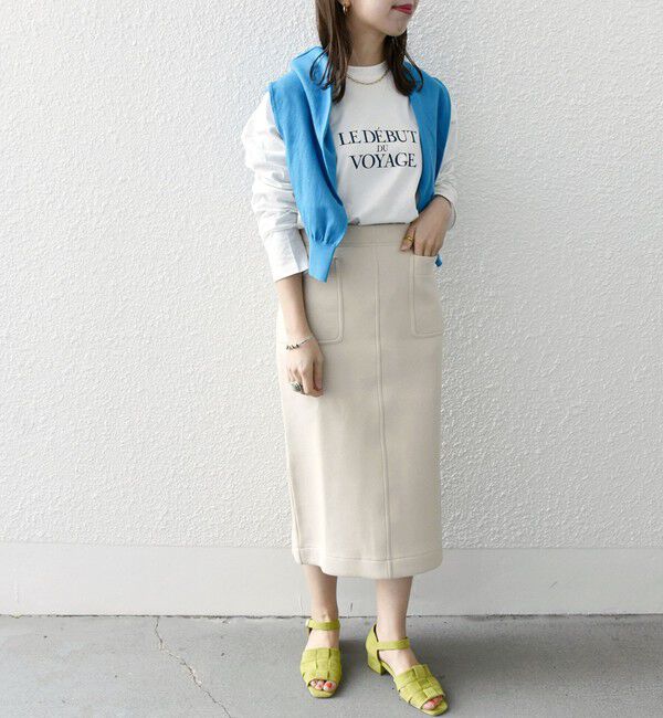 SHIPS any「SHIPS any:〈UVカット〉ジャージー ポケット タイト スカート」|スカート|