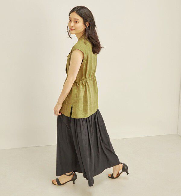 SHIPS for women「〈手洗い可能〉タフタ ティアード ロング スカート」|スカート|