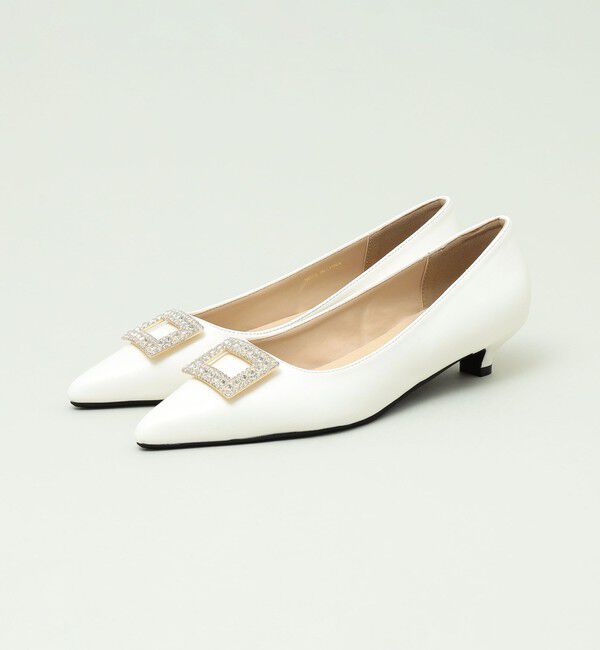 quaranciel「quaranciel: ビジュー モチーフ ポインテッド パンプス」|パンプス|