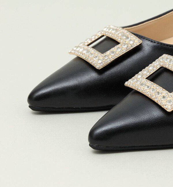 quaranciel「quaranciel: ビジュー モチーフ ポインテッド パンプス」|パンプス|