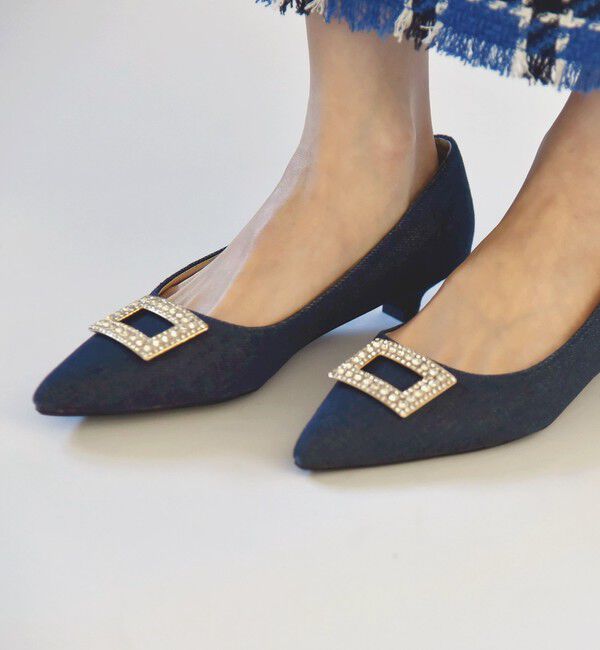 quaranciel「quaranciel: ビジュー モチーフ ポインテッド パンプス」|パンプス|