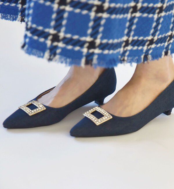 quaranciel「quaranciel: ビジュー モチーフ ポインテッド パンプス」|パンプス|