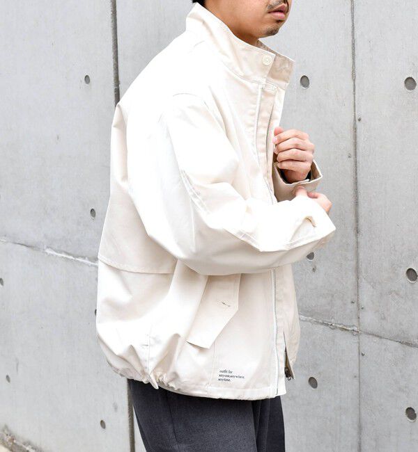 SHIPS any「SHIPS any: オーバーサイズ コットン ギャバジン トラック ブルゾン◇」|ブルゾン・スタジャン|