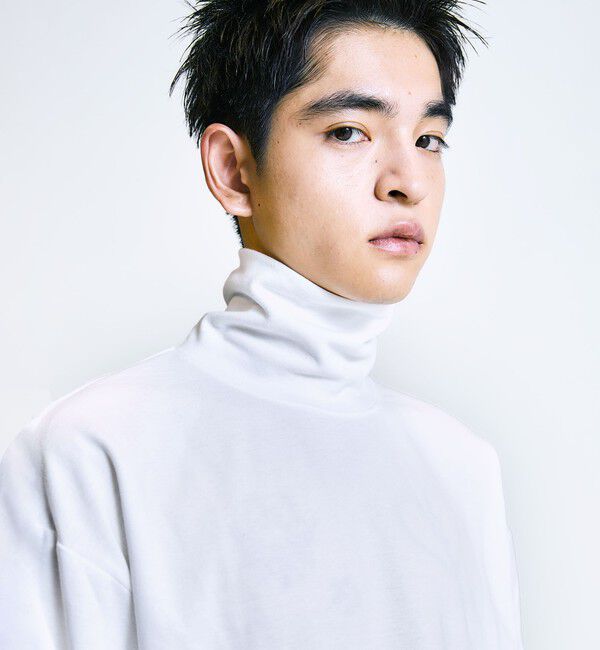 SHIPS「City Ambient Products: フライス タートルネック ロングスリーブ Tシャツ」|Tシャツ・カットソー|