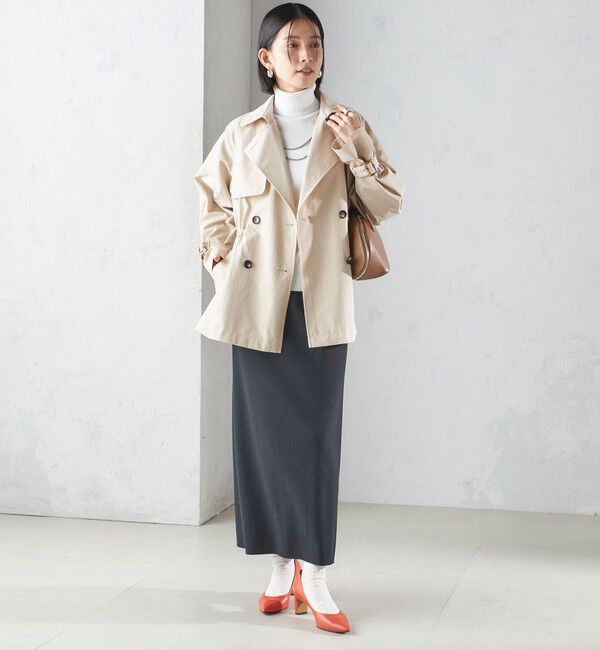 SHIPS for women「〈撥水加工〉ドロスト ショート トレンチ コート」|トレンチコート|