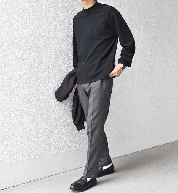 SHIPS any「SHIPS any:〈手洗い可能〉ハイゲージ ニット モックネック Tシャツ◇」|Tシャツ・カットソー|