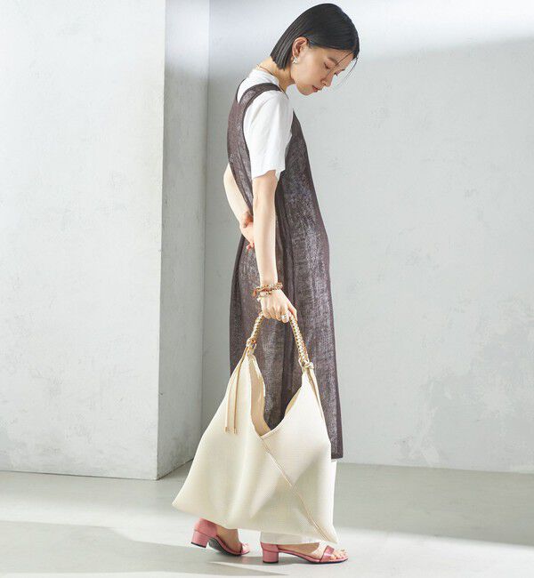 SHIPS for women「LE VERNIS:パラコート ハンドル メッシュ トート」|トートバッグ|