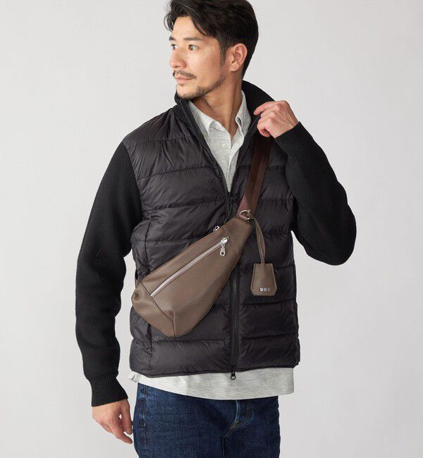 SHIPS「【WEB限定/SHIPS別注】TAION:〈手洗い可能〉ハイネック ダブルジップ ニットスリーブダウンジャケット」|ダウン|