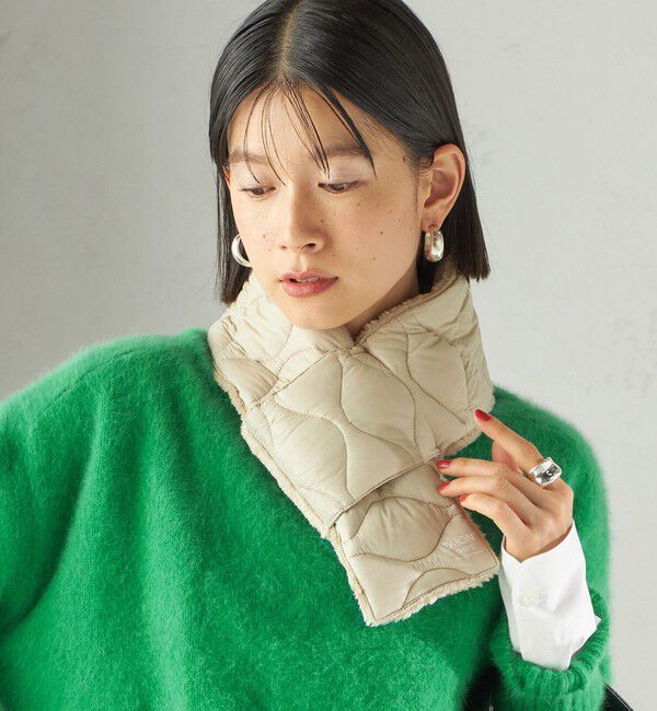 SHIPS for women「【SHIPS別注】TAION:〈手洗い可能〉細幅 リバー ダウン マフラー」|マフラー|