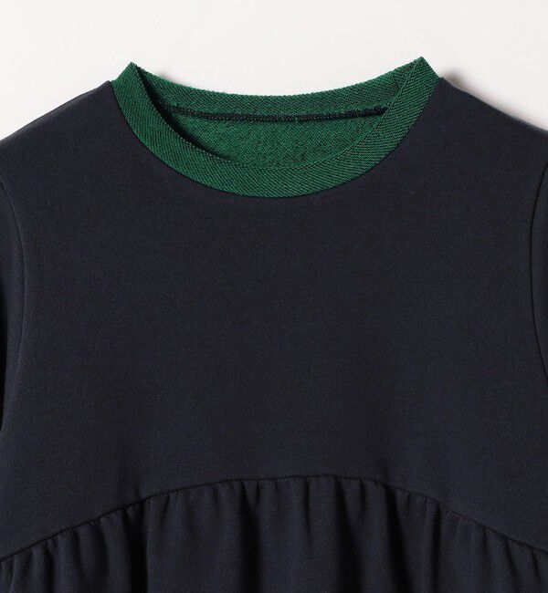 SHIPS any「SHIPS any:〈洗濯機可能〉裏毛 バイカラー ペプラム スウェット プルオーバー」|スウェット・ジャージ|