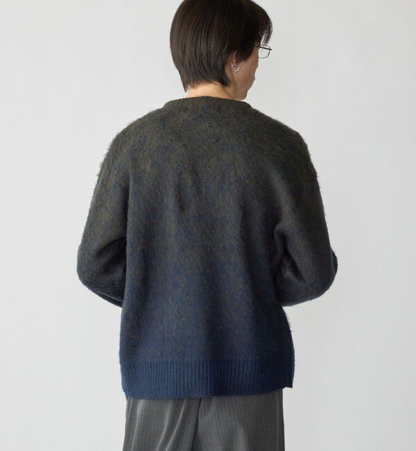 SHIPS「City Ambient Products: グラデーション シャギー クルーネック ニット」|ニット・セーター|