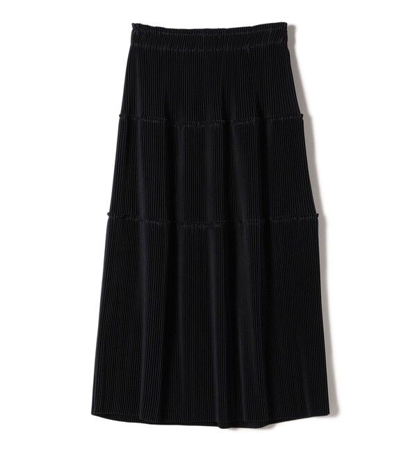 SHIPS for women「〈手洗い可能〉サテン プリーツ ティアード スカート」|スカート|