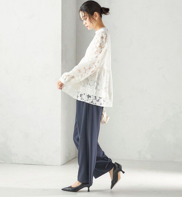 SHIPS for women「〈手洗い可能〉IPEKER オパール 加工 ブラウス（セレモニー対応可）」|シャツ・ブラウス|