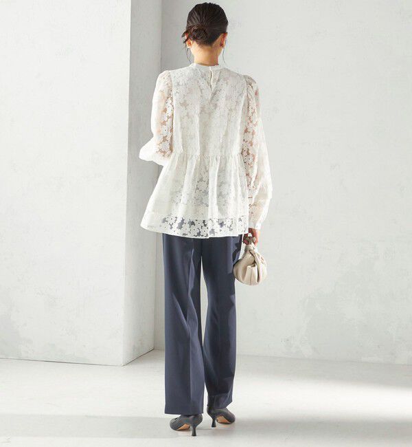 SHIPS for women「〈手洗い可能〉IPEKER オパール 加工 ブラウス（セレモニー対応可）」|シャツ・ブラウス|