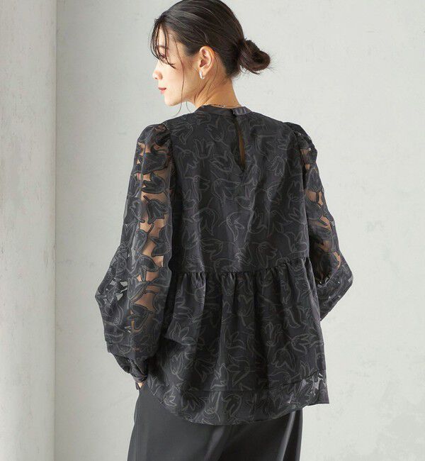 SHIPS for women「〈手洗い可能〉IPEKER オパール 加工 ブラウス（セレモニー対応可）」|シャツ・ブラウス|