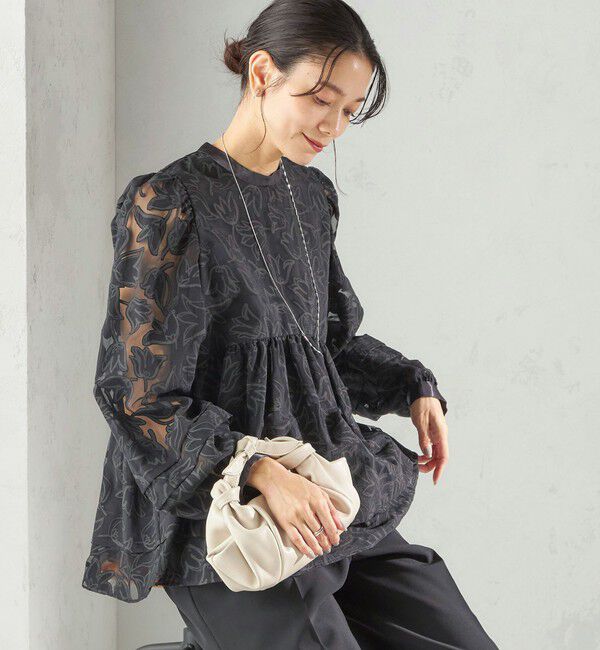 SHIPS for women「〈手洗い可能〉IPEKER オパール 加工 ブラウス（セレモニー対応可）」|シャツ・ブラウス|