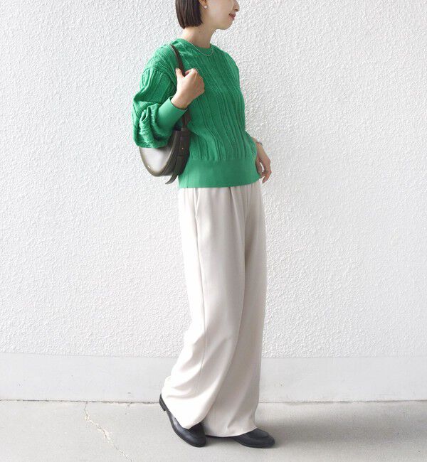 SHIPS for women「【WEB限定】〈手洗い可能〉レース 編み 2WAY カーディガン」|カーディガン|