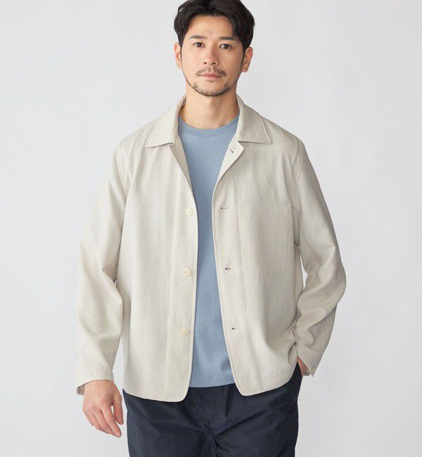 SHIPS「SHIPS: 〈通気性・遮熱〉エアリー テック シャツ アウター」|シャツ・ブラウス|