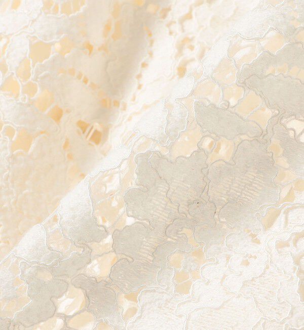 SHIPS for women「《予約》〈手洗い可能〉裾 ドロスト レース ブラウス」|シャツ・ブラウス|