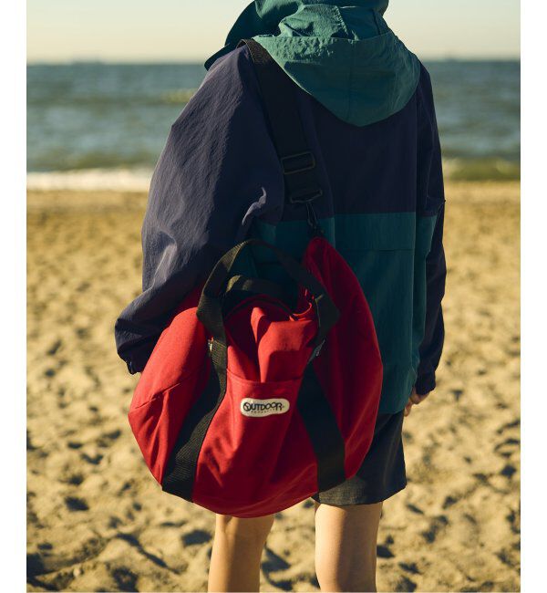 OUTDOOR PRODUCTS Usual Things「追加 232  ROLL BOSTON X-LARGE SOLID」|ボストンバッグ|レッド