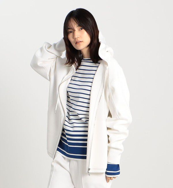 CABaN「CABaN コットンカシミヤ ジップパーカ」|ニット・セーター|