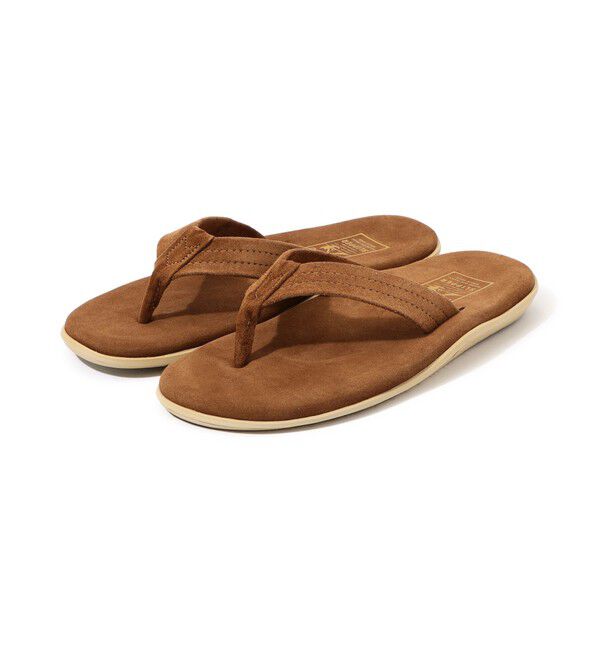TOMORROWLAND GOODS「ISLAND SLIPPER PT203 スエードトングサンダル」|サンダル|45 キャメル