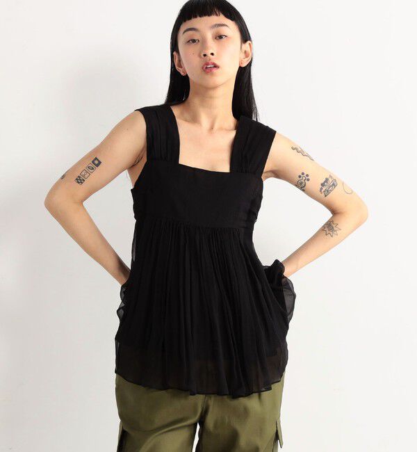 Edition「シルク ヨウリュウノースリーブブラウス」|シャツ・ブラウス|