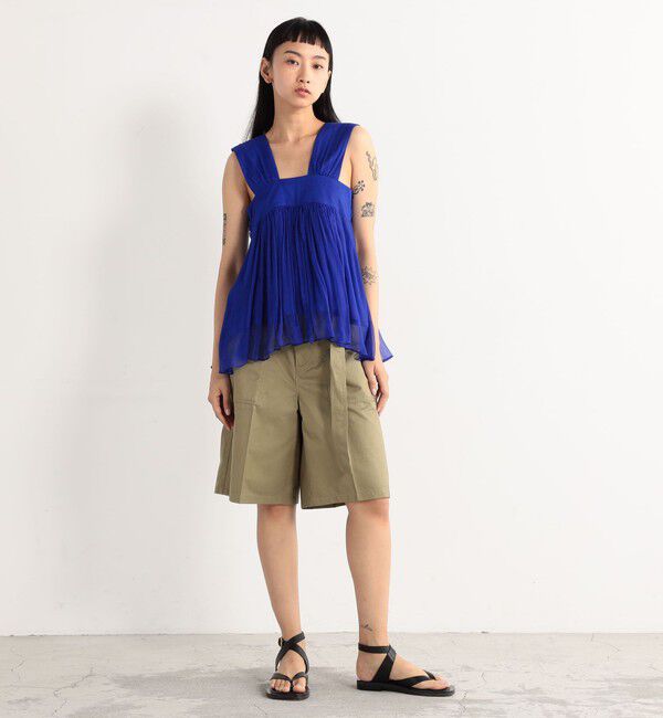 Edition「シルク ヨウリュウノースリーブブラウス」|シャツ・ブラウス|