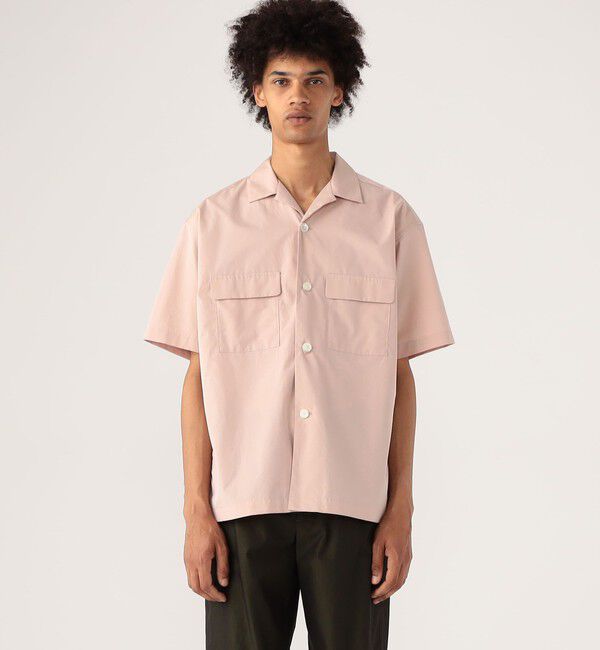 CABaN「CABaN コットンシャンブレー ダブルポケット半袖シャツ」|シャツ・ブラウス|