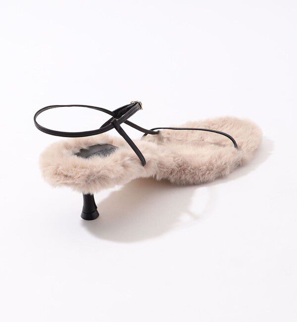 TOMORROWLAND GOODS「BRENTELLA エコファーコンビサンダル」|サンダル|