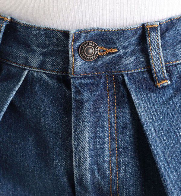 Edition「コットンデニム フレアスカート」|フレア|