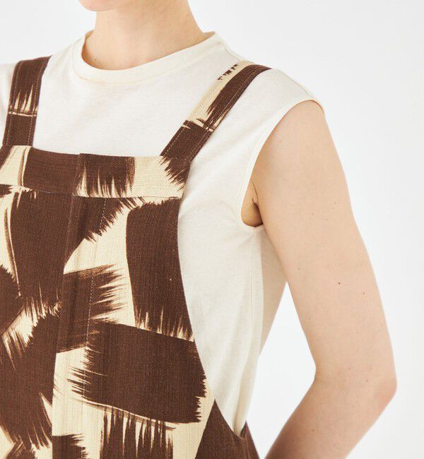 MACPHEE「コットンリネンプリペラ サロペット」|オールインワン|