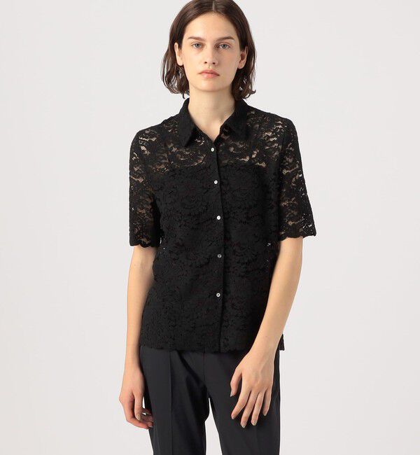 TOMORROWLAND collection「ボタニカルレース ハーフスリーブブラウス」|シャツ・ブラウス|