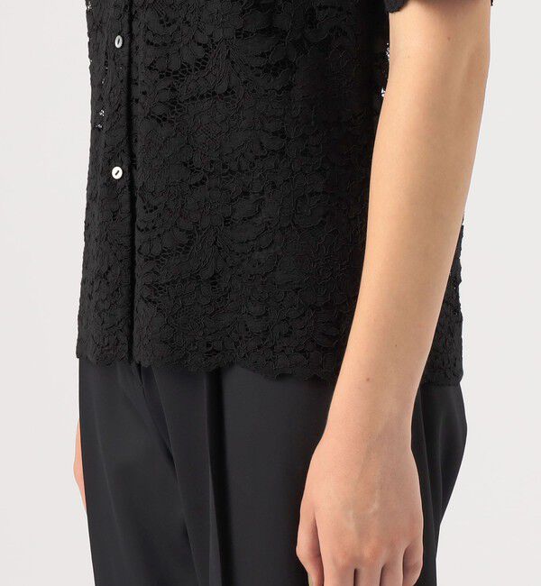 TOMORROWLAND collection「ボタニカルレース ハーフスリーブブラウス」|シャツ・ブラウス|