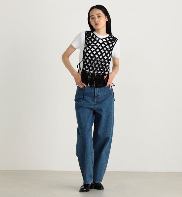 Edition「フリンジニット ノースリーブトップス」|ニット・セーター|