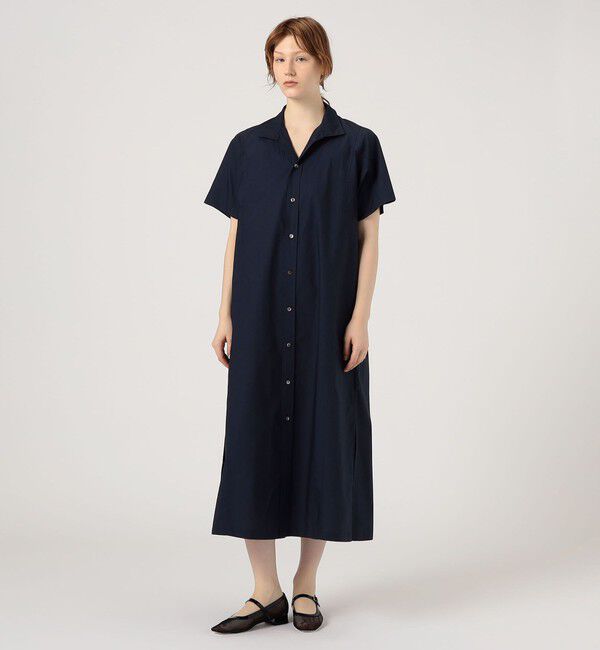 MACPHEE「タイプライター シャツワンピース」|ワンピース|