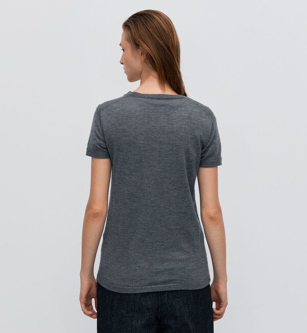 BACCA「カシミヤ ハーフスリーブプルオーバー」|ニット・セーター|