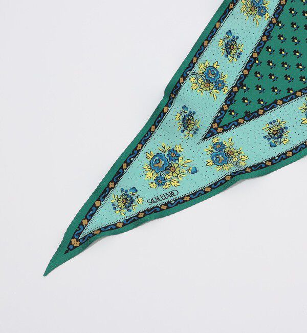 SOULEIADO「SOULEIAO シルクプリント スカーフ」|バンダナ・スカーフ|