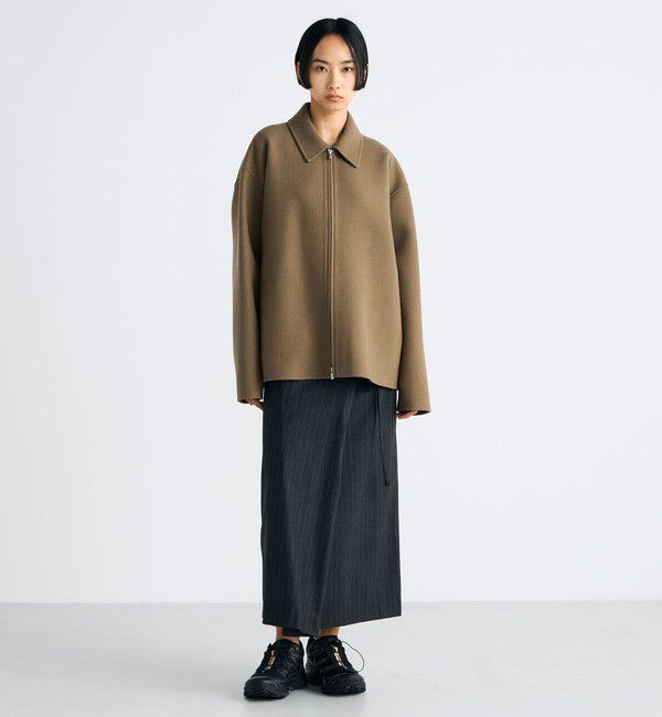 Edition「ウールカシミヤ ダブルフェイス ジップブルゾン」|その他|