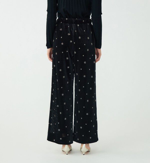 Ballsey「メッシュベロアエンブロイダリー サイドドロストパンツ」|その他|