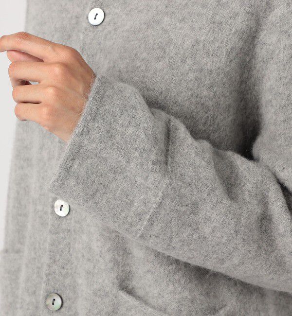 GALERIE VIE「ベビーアルパカボイルド シャツカーディガン」|カーディガン|