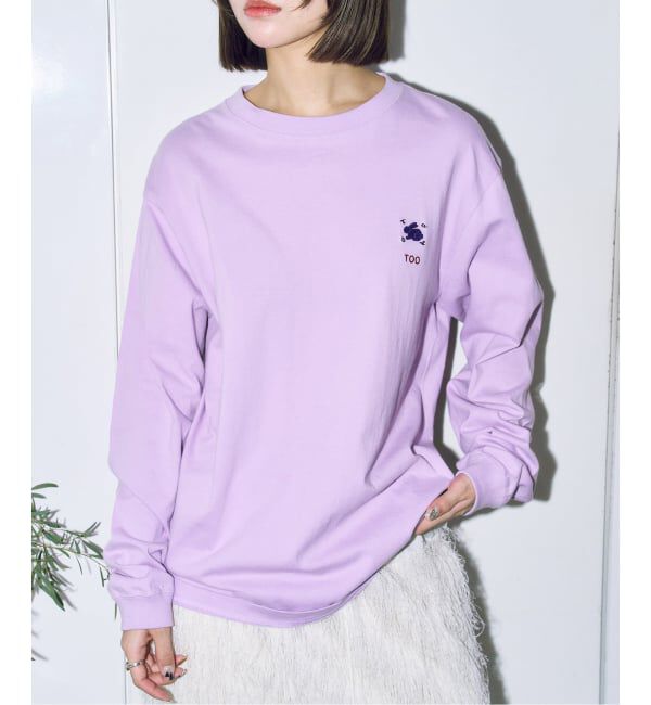  「TOGA PULLA EMBROIDERY L/S TZ261-JK951：カットソー」|Tシャツ・カットソー|パープル