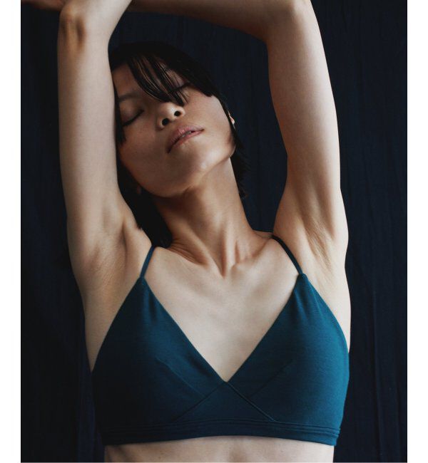 EMILYWEEK「【RESET】オーガニックコットン混 ブラ（グレー、グリーン）」|インナー|