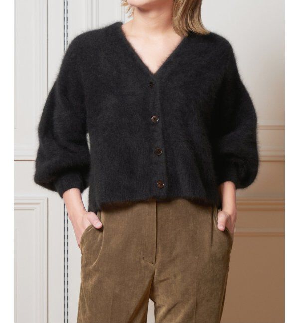 IENA LA BOUCLE「IENA LA BOUCLE ファーニットカーディガン」|カーディガン|