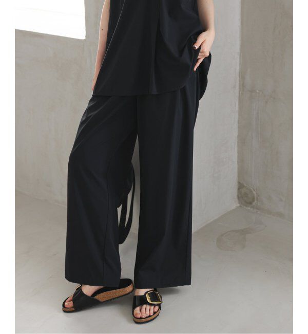 SLOBE IENA「《防しわ性/撥水/接触冷感/2枚セット》ナイロンブラウス&times;パンツセット」|シャツ・ブラウス|