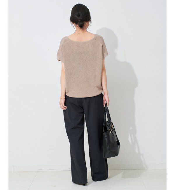 SLOBE IENA「《防しわ性/撥水/接触冷感/2枚セット》ナイロンブラウス&times;パンツセット」|シャツ・ブラウス|